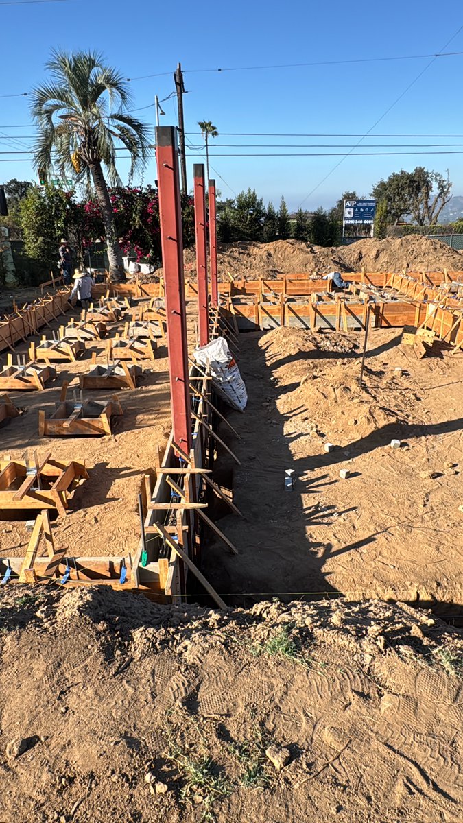 auroracinc's tweet photo. Our first Altadena rebuild is moving forward.
Foundation formwork, reinforcing steel, and embeds are in place. Next step: inspection, then concrete pour.
Proud to play a small part in rebuilding this community—one foundation at a time.
#AltadenaRebuild #Concrete #CustomHomes https://t.co/musJyNqmmY