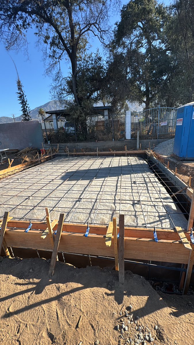 auroracinc's tweet photo. Our first Altadena rebuild is moving forward.
Foundation formwork, reinforcing steel, and embeds are in place. Next step: inspection, then concrete pour.
Proud to play a small part in rebuilding this community—one foundation at a time.
#AltadenaRebuild #Concrete #CustomHomes https://t.co/musJyNqmmY
