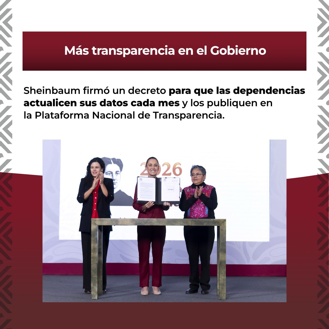 4taTransforma's tweet photo. 🚨 ¿Te perdiste la mañanera de hoy?

En menos de un minuto te contamos los temas que marcaron la conferencia de Claudia Sheinbaum: más transparencia, la polémica por los derechos de las audiencias y su postura sobre las visas a funcionarios. 👀🇲🇽

¿Cuál de estos temas crees que tendrá más impacto? 👇

#4taTransformacion #Mañanera #México #Noticias