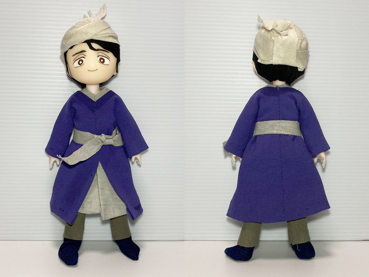 GolemTextile's tweet photo. ムハンマド坊ちゃんの人形。
史実や物語がどうであれ、人形というのは
持ち主の裁量で幸せにできる、というのが
この趣味の良いところかと。

#天幕のジャードゥーガル https://t.co/jqreDG1RsK