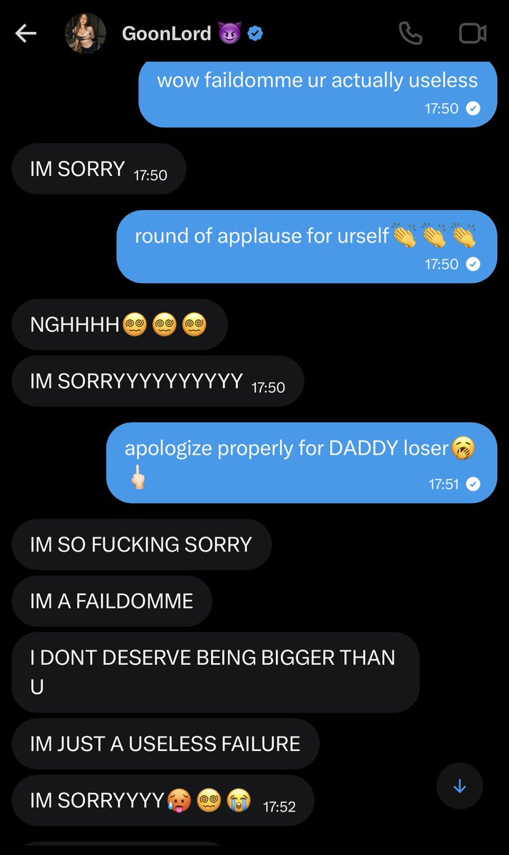 urscamaddiction's tweet photo. ~faildommes exposed pt. 3~

ughh i know you wanted to spend some time with ur manscammer… but your opinion is worth nothing🥱🖕🏻

@Goon_lord7 is way too brainfucked to even notice you💋

all i had to do was taking out my Godly Scamcock and it was instantly abusing his throat 🤤💦 https://t.co/x847oNDl65
