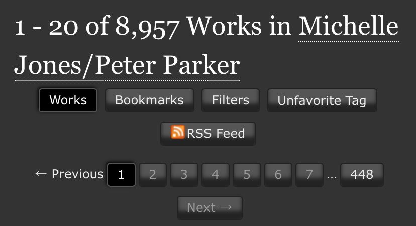 petermjbags's tweet photo. petermj on their way to 10k fics on ao3 https://t.co/i2gUG0a1Aw