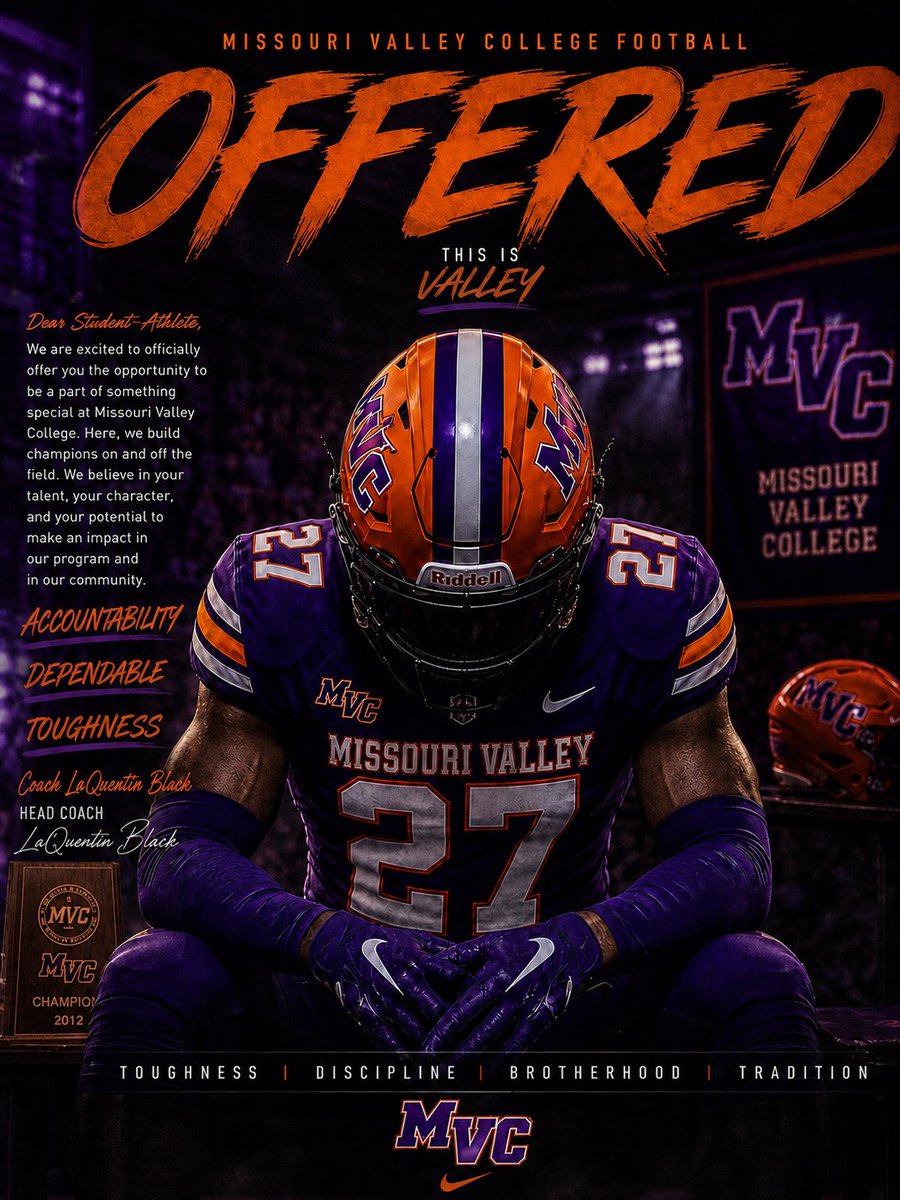 coltoncrocker59's tweet photo. So blessed to receive my 6th offer from Missouri Valley College @coachgoulet and @Coach_Griffin32, and to my coaches @CoachShirley__ @CoachChidester @HoggLifeCoach @CoachCope23 @BByrd24 @CoachKirkRogers https://t.co/wUSIfBR6Mg