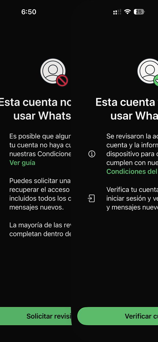 JazMediina's tweet photo. ⚠️ @WhatsApp @Meta @AppleSupport 
Look at this critical UI glitch! My account is APPROVED (green), but clicking verify triggers an endless screen loop between ban/unban states. It completely locks the app.
. RESET my line registration now!
Ticket: 980820058370610 https://t.co/OUMVGXDljQ