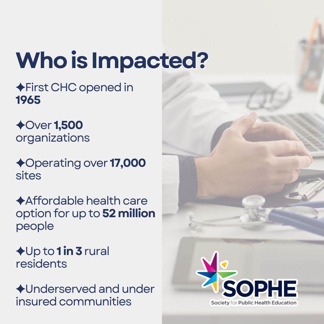 SOPHEtweets's tweet photo. This week from August 2nd – August 8th is National Health Center Week. It is a time to recognize the important work that CHCs provide in public health.

💬 How can National Health Center Week impact your field of work?

#NationalHealthCenterWeek  #PublicHealth #SOPHE https://t.co/5r0vdO8FE5