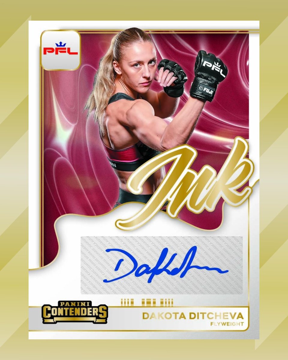 PaniniAmerica's tweet photo. Celebrate the stars of PFL with Panini Contenders! Look for incredible Autographs, Parallels and Inserts including Superstar Die-Cuts and Crown Jewels! Available tomorrow at 11am CT here: https://t.co/VjSntL4K88

Relive the top title victories in PFL history with Championship Moments Signatures and chase a variety of autographs from PFL’s top current stars, as well as the top legends of PFL and Bellator!

#WhoDoYouCollect