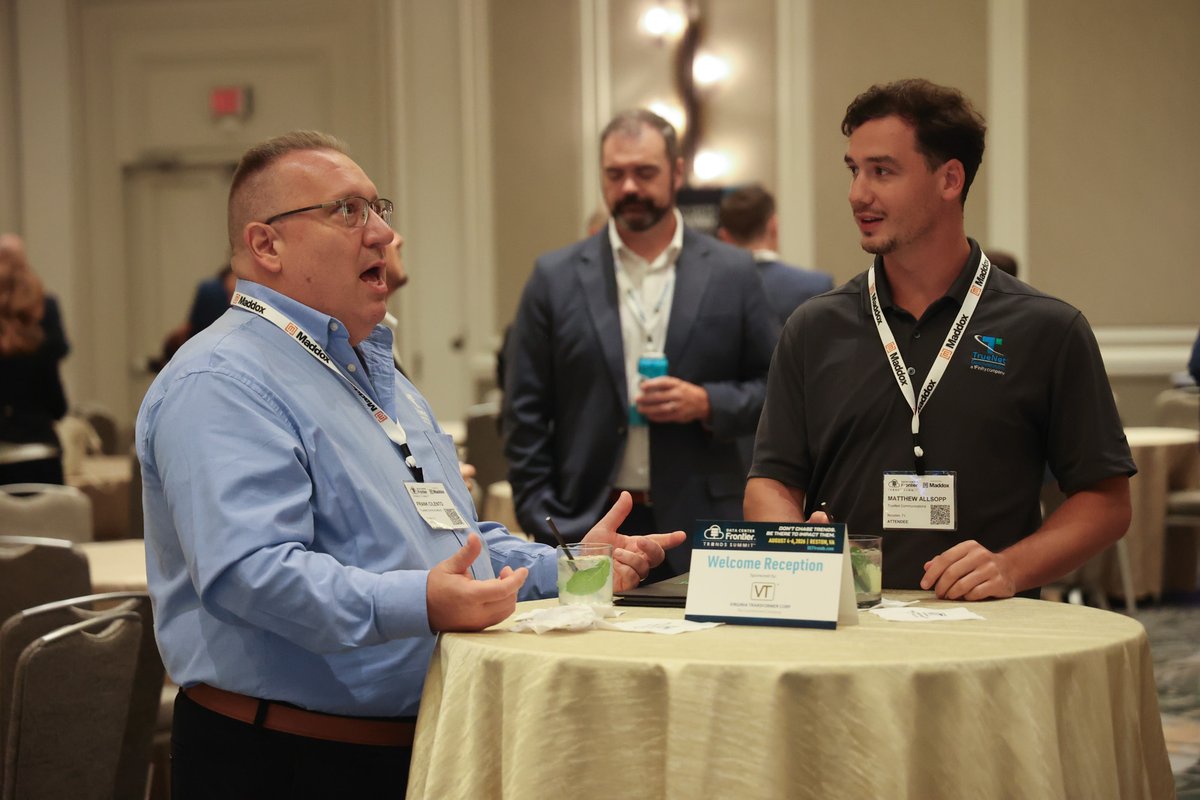 dcfrontier's tweet photo. That’s a wrap on Day 1 of #DCFtrends!

We closed out a full day of insights and conversations with an evening reception: an opportunity to reconnect, meet new industry peers, and continue the discussions sparked throughout the day.

We’ll see you tomorrow for another packed day. https://t.co/fBjSDUOngH