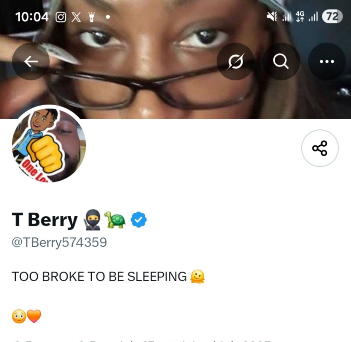 ChukuwEmeka_01's tweet photo. Too broke to be sleeping but na since afternoon you done dey sleep huh
@TBerry574359 https://t.co/Po9Zk58OrC