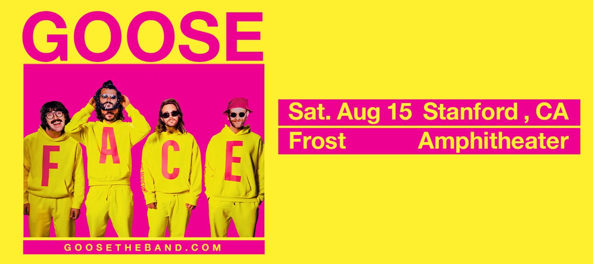 AmoebaSF's tweet photo. Follow us &amp; Retweet for a chance to win a pair of tickets to see @goosetheband on Saturday, August 15th at @frost_stanford_ Amphitheater! https://t.co/NLEmjtW7BX