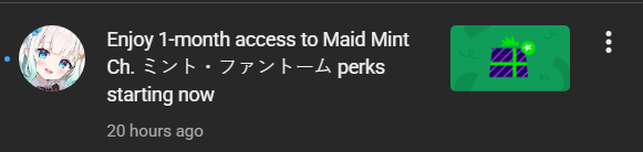 Batata_owo's tweet photo. I got a gifted membership without even being in the chat? I thought gift memberships only pulled from current viewers https://t.co/Q8nPivSYyG