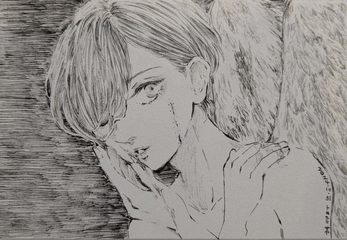 toyoshirosaya's tweet photo. おはようございます☕
過去絵の発掘！
今日も無理せずいきましょう☺️ https://t.co/kpcA2SSD8D