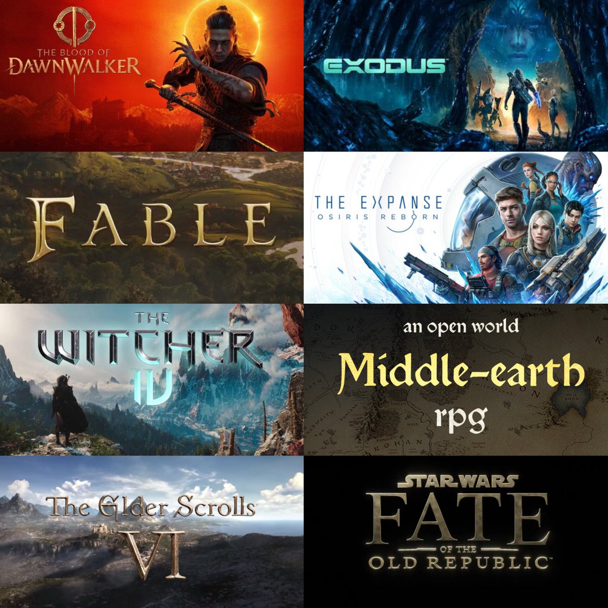 wesleytypes's tweet photo. Which upcoming RPG are you the most excited for? https://t.co/l6jisSyn4j