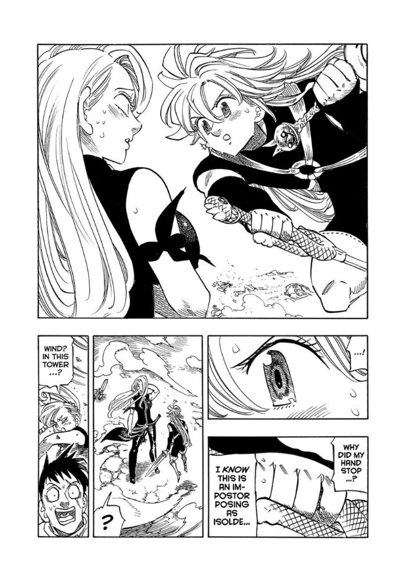 EnkiduS68's tweet photo. Meliodas ataca sin piedad a todos menos Elizabeth, Tristan ataca a Chion pero se detiene con Isolda, Lancelot casi mata a sus amigos pero protege a Ginebra, Percival ataca a Gawain pero no a An... o espera, si lo hace y fue consciente de eso, para alguno fue romantico aquello. https://t.co/7A9BGCMLTA