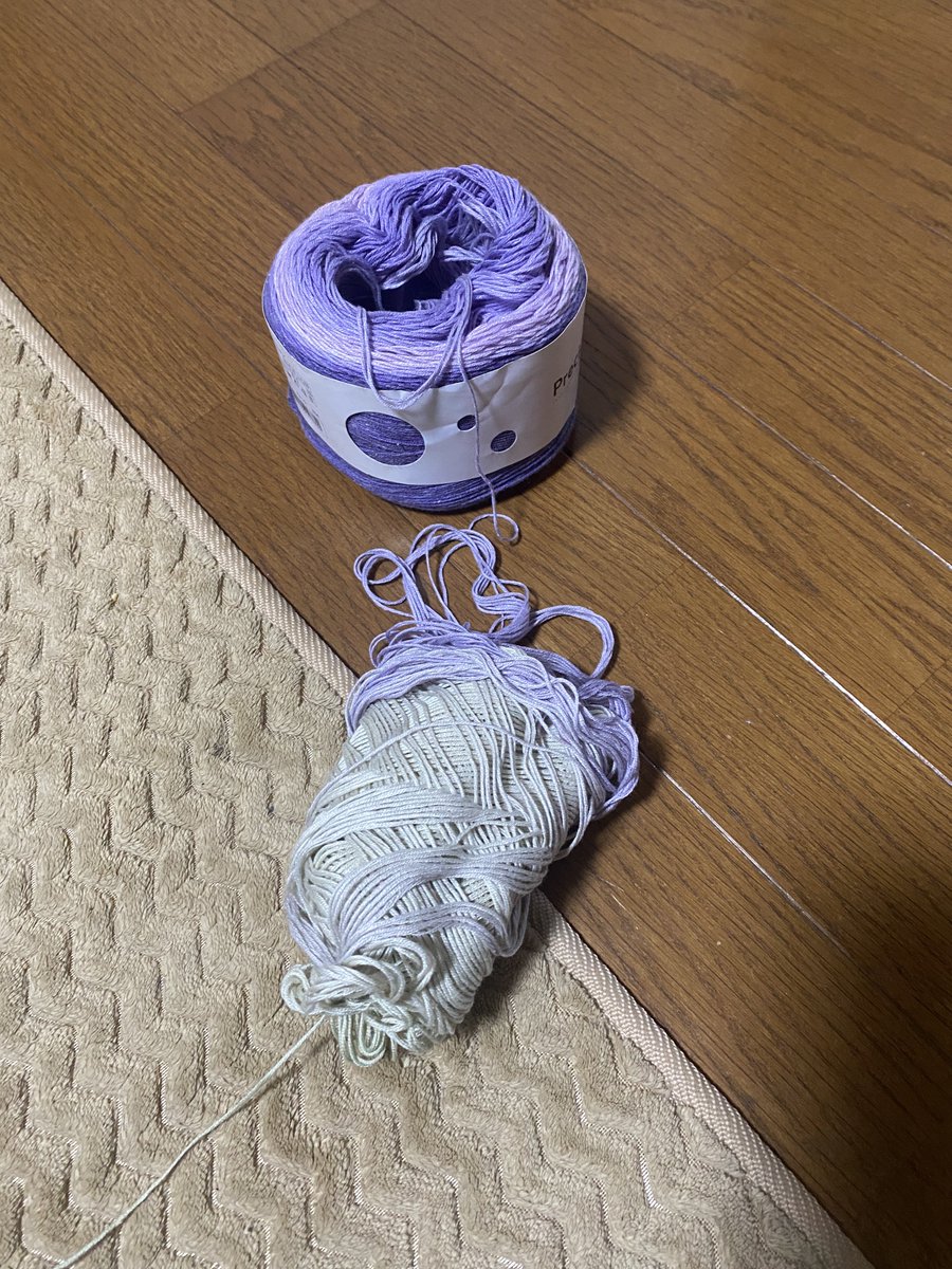 ntkn69's tweet photo. 毛糸相手にブチ切れそう🧶💢 https://t.co/m7w5yll82E