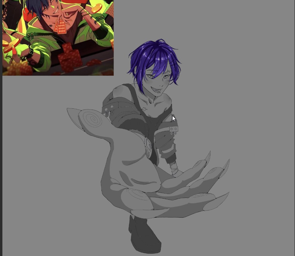 KimeNanami's tweet photo. Kaito Wip 
#vocaloid #KAITOはサプライズ https://t.co/0RWlTruFtT