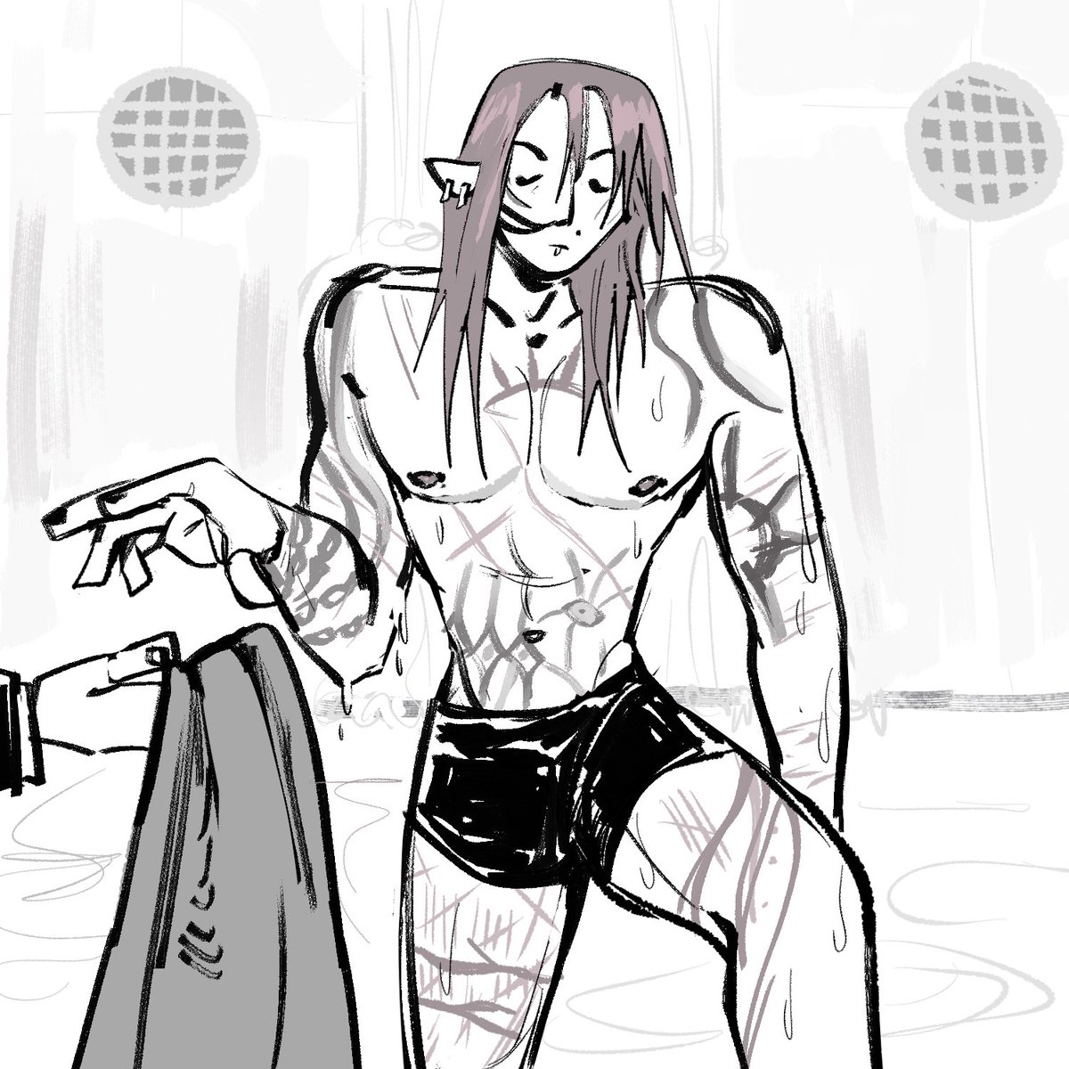 dethknells's tweet photo. the cassia bath scene where she paints your rogue trader was cute https://t.co/AKDa33G2dQ