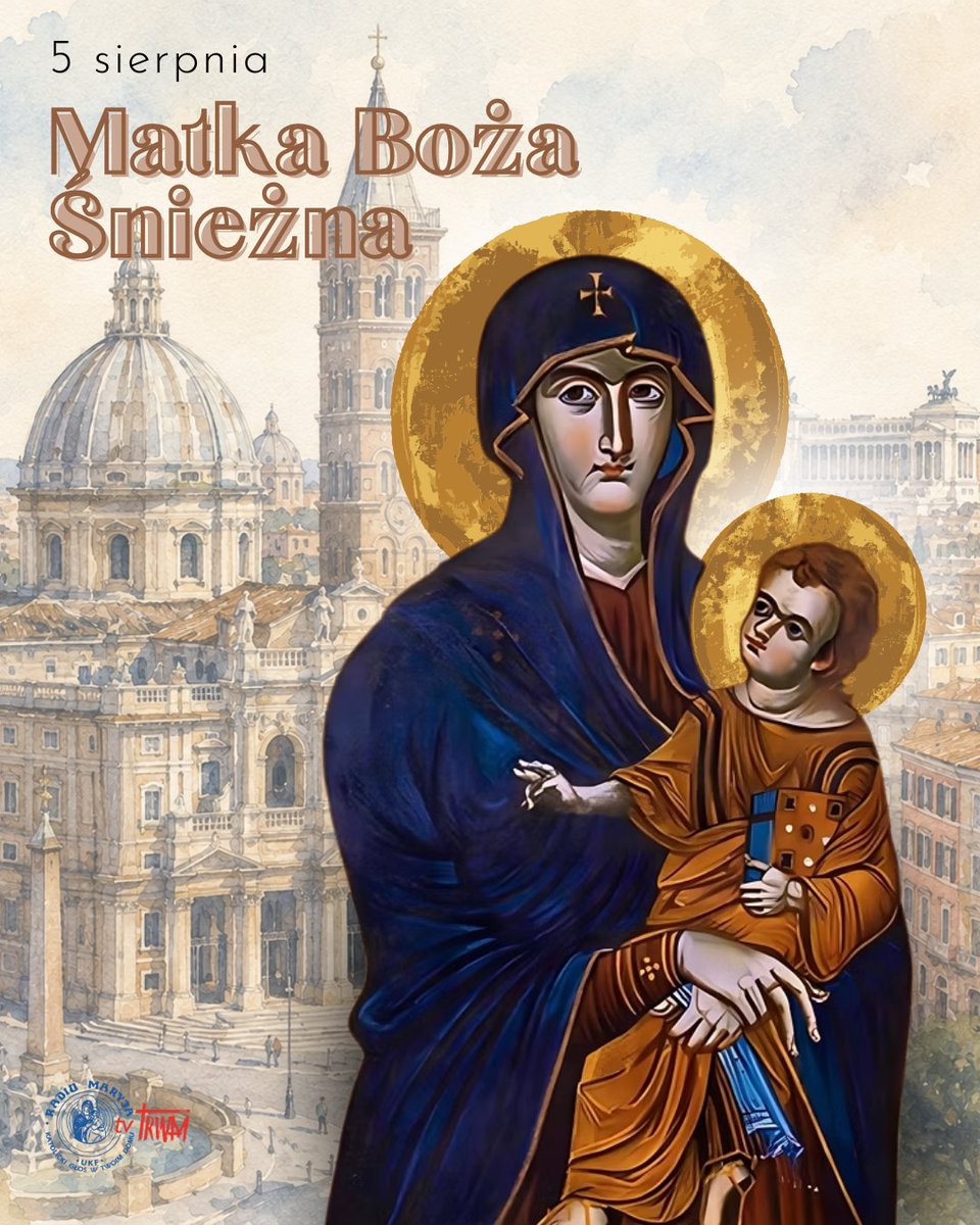 TV_Trwam's tweet photo. #ŚwiętyNaKażdyDzień
❄Matka Boża Śnieżna❄️
Santa Maria Maggiore to jedna z czterech bazylik większych. Znajduje się w niej słynny wizerunek Salus Populi Romani, „Ocalenie Ludu Rzymskiego”, przed którym modlili się papieże i wierni, szczególnie w chwilach zagrożeń 🙏 https://t.co/M3CtfMxKCJ