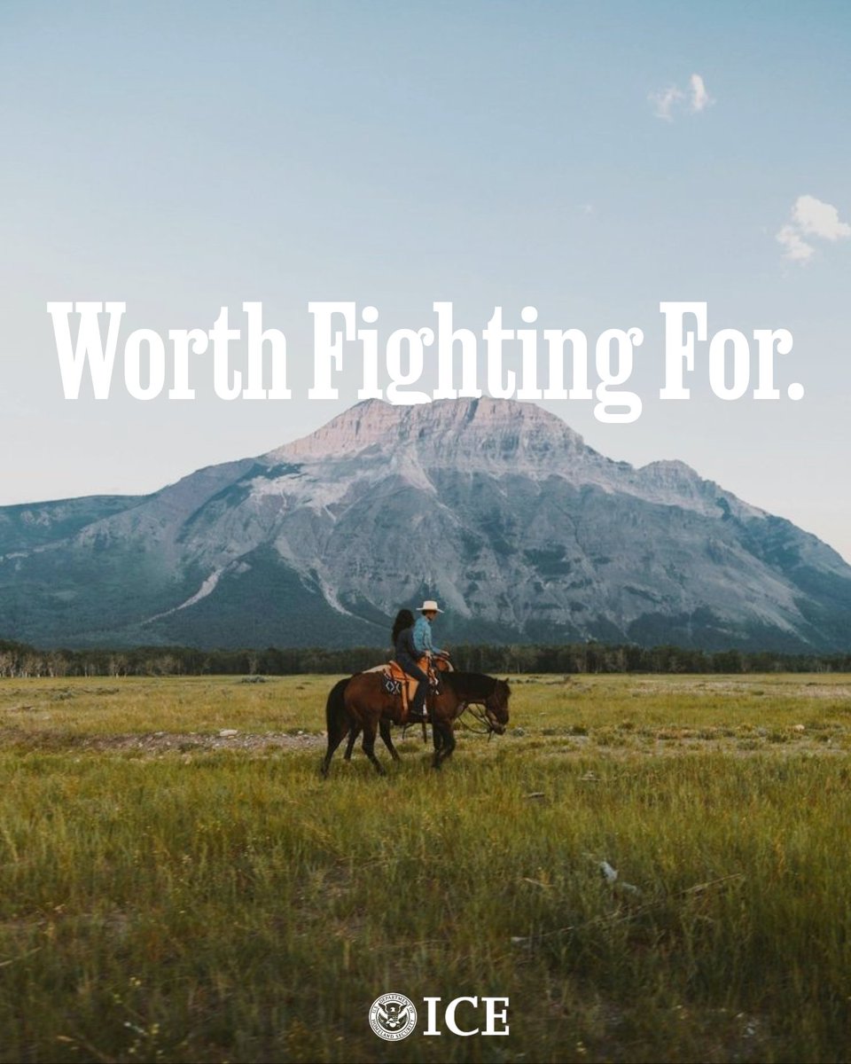 ICEgov's tweet photo. Our nation and our people are worth fighting for. https://t.co/BHIg13MvLg