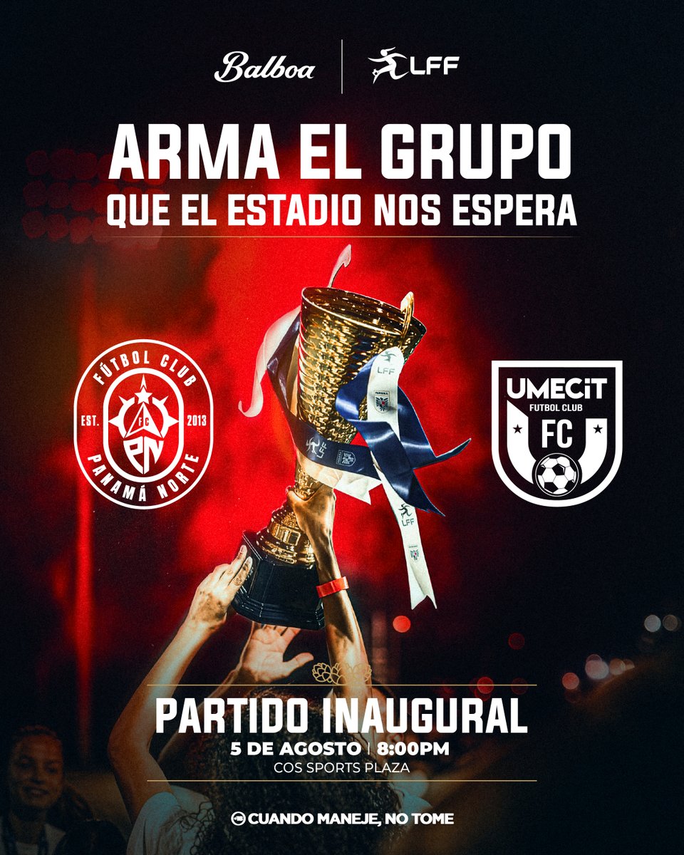 Cerveza_BALBOA's tweet photo. ¡LAS FRENES TAMBIÉN SE TOMAN LA CANCHA! ⚽🔥

Arranca una nueva temporada de la LFF de Panamá y queremos vivir este inicio como se debe: apoyando, alentando y llenando las gradas.

¿Quieres ir al partido con tus frenes? 👀

Comenta con quién irías y cuéntanos ¿qué es lo que más te gusta del fútbol femenino panameño? los 4 mejores comentarios ganarán entradas doble para el partido inaugural.

¡Nos vemos en las gradas, frenes! 🇵🇦⚽