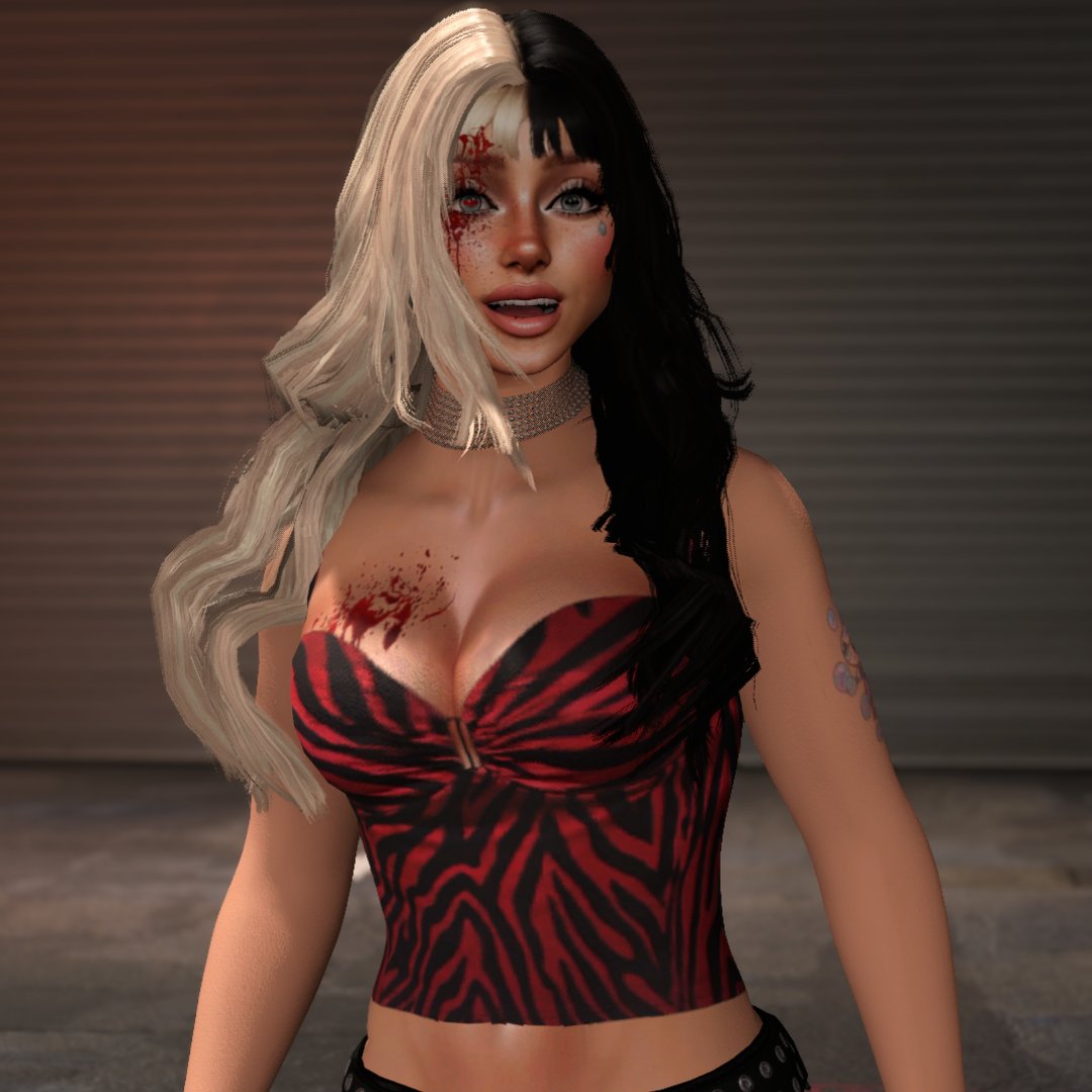 eve_heron's tweet photo. 𝐈'𝐦 𝐲𝐨𝐮𝐫 𝐅𝐫𝐞𝐚𝐤𝐲 𝐄𝐯𝐢𝐞 🩸😈

•
•
•

(outfit inspired by Nikki Freeman from Obsession) 

#WWE2K26 https://t.co/2AKz2Cxfej