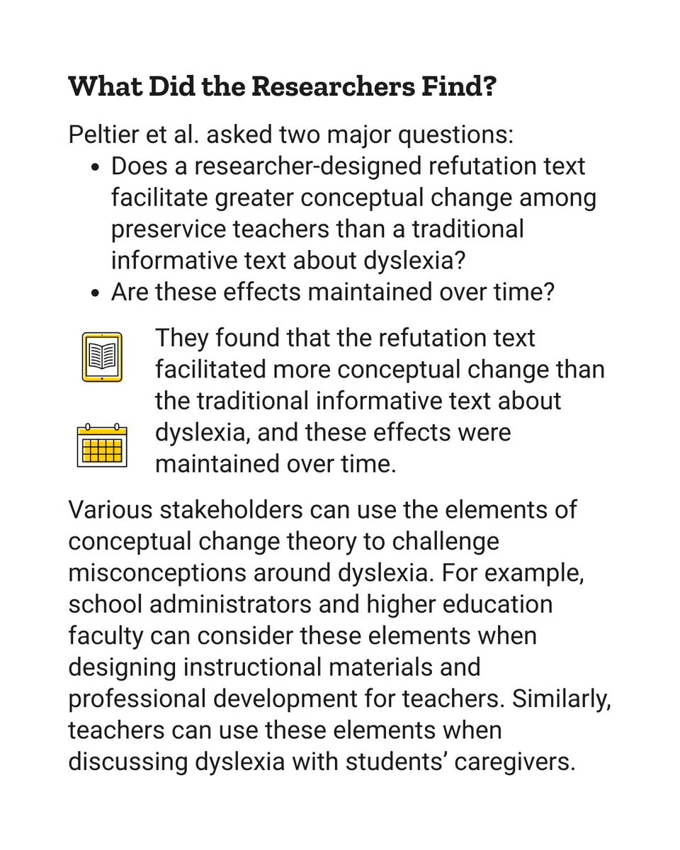 IAReading's tweet photo. Educators’ misconceptions about dyslexia may lead to instructional practices in the classroom that are not aligned with current research. How do we change these misconceptions? Read our past blog post on a research article that explores this question: https://t.co/VYLz4heRct https://t.co/LCRBjVQ6kI
