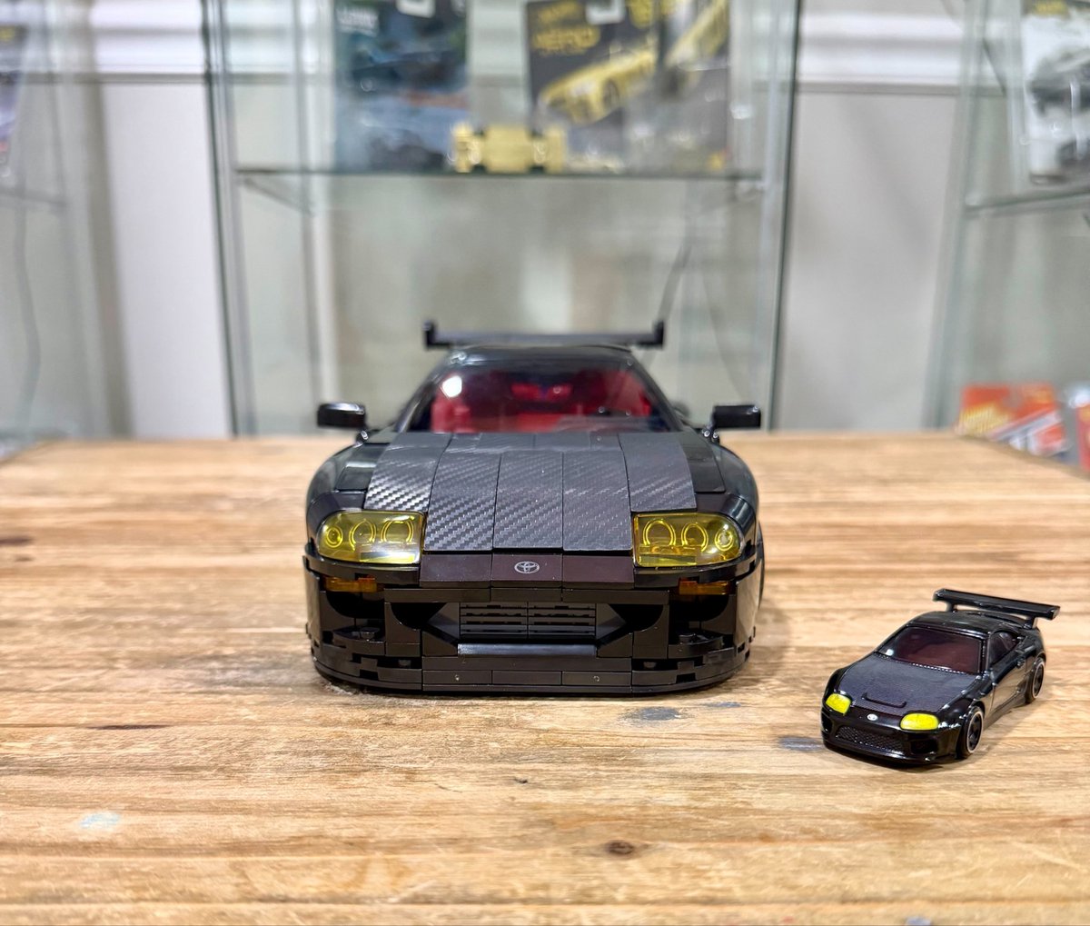 DiecastHype's tweet photo. Evening all!
The Supra is done and it’s definitely one sick
piece for the collection! Big shout to my little guy for putting this one together.
He is the best ❤️
I hope those of you that want one are able to obtain it!
#HotWheels #BrickShop https://t.co/1pWBzyXpBN