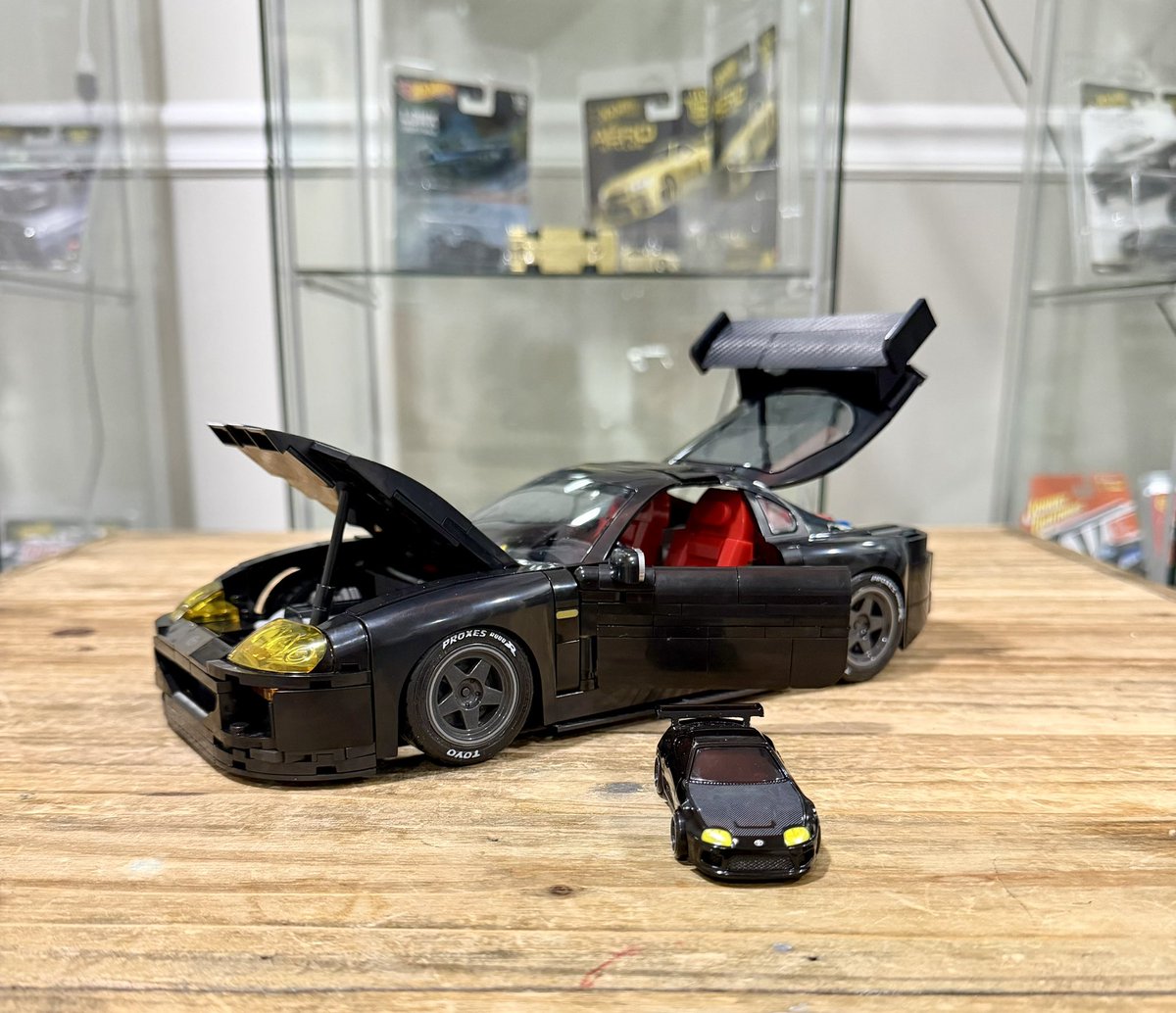 DiecastHype's tweet photo. Evening all!
The Supra is done and it’s definitely one sick
piece for the collection! Big shout to my little guy for putting this one together.
He is the best ❤️
I hope those of you that want one are able to obtain it!
#HotWheels #BrickShop https://t.co/1pWBzyXpBN