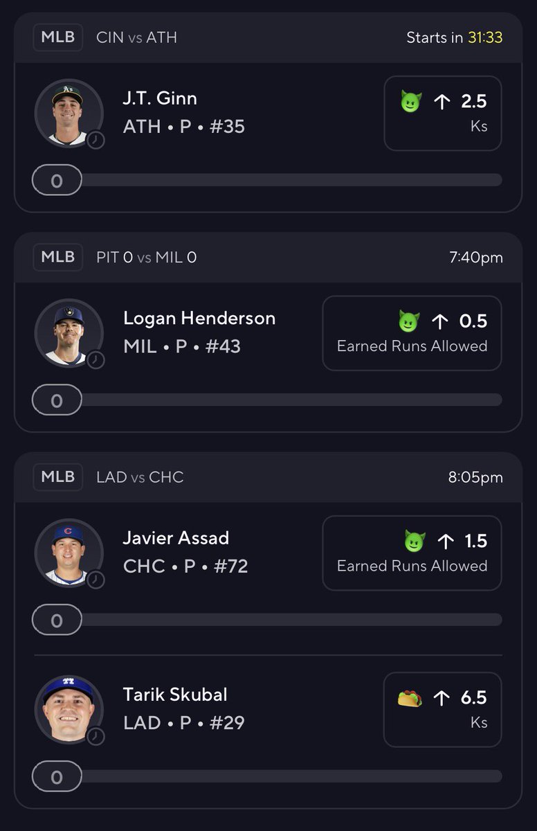 SirypDFS's tweet photo. Skubal🌮
#MLB #4MAN #prizepicks #underdog #GamblingX #GamblingTwitter https://t.co/dMMZFyVKH9