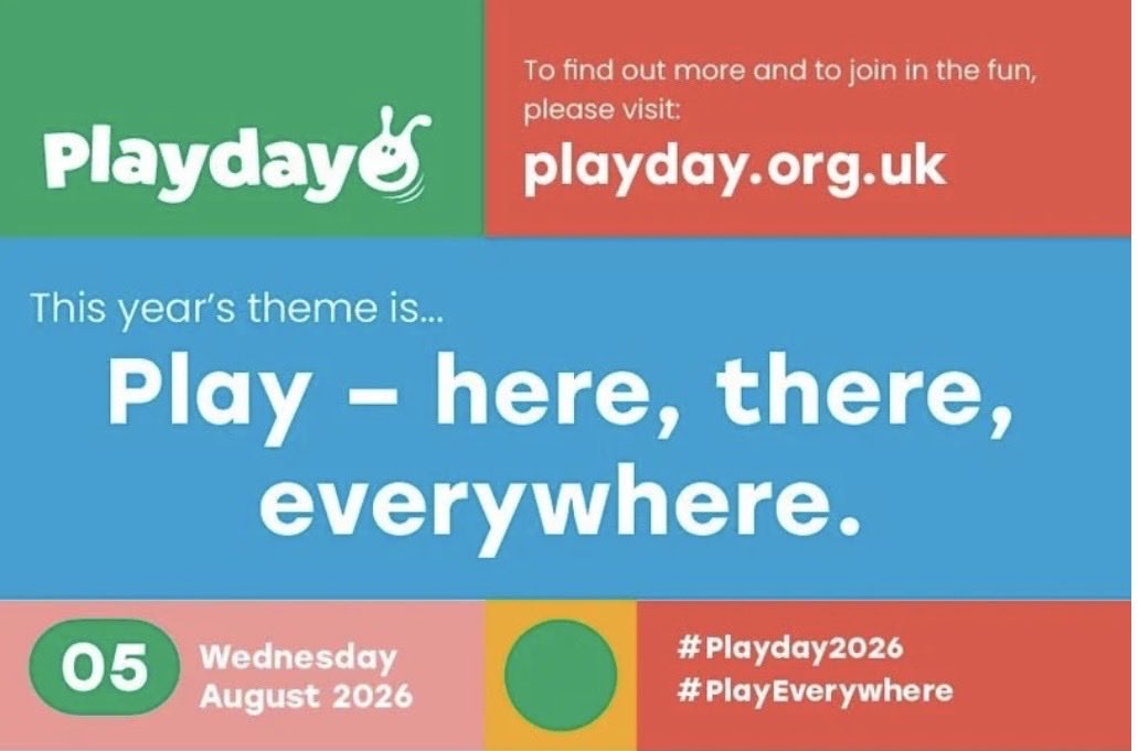 hackneyplay's tweet photo. Today is National Playday. Come and celebrate with Hackney Play at Homerton Grove Adventure Playground E9 6BX 12-4pm. Lots of fun, meeting friends and play here, there and everywhere! FREE https://t.co/baGr5efnl6