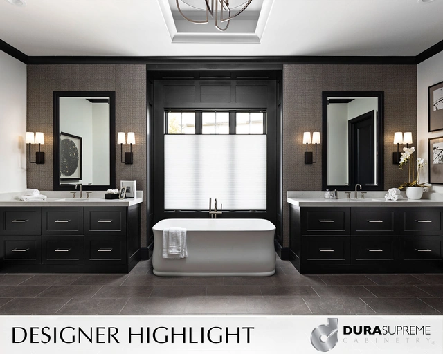 durasupreme's tweet photo. DESIGNER HIGHLIGHT: This week's featured #DuraSupreme #BathroomDesign is by @KSIKitchen_Bath, #LivoniaMI. What do you love most about this #bathroom?

Explore our #InspirationGallery https://t.co/AxvfKyPDPu 

📷 Marin Vecchio Photography
#designer #cabinetry #bathroomcabinets https://t.co/WNmoEtLppY