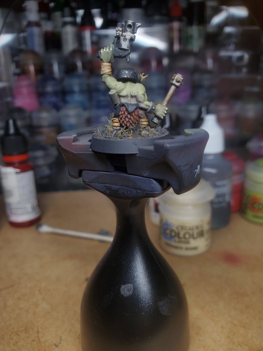 SaikaArs's tweet photo. Me prometí terminar 3 miniaturas a la semana xddd ya termine de pintar otro snotling. https://t.co/HXFsZURrIj
