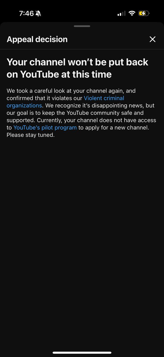 gishpig's tweet photo. @TeamYouTube @YouTube #youtube
i am reaching out again for a response as your ai moderation has been falsely flagging my channel (@psigish) for “violent criminal organizations”, i would like to appeal this and be able to talk to someone directly about this, please send me a dm 🙏 https://t.co/yQRpTRvfKk