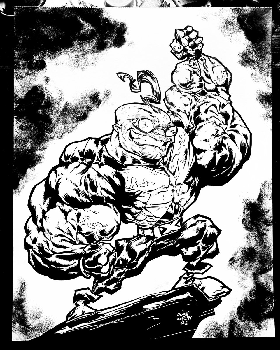 AdamArcherArt's tweet photo. love commissions with crazy characters. a stylized #StrongGuy from Marvel, went to town on him. Had a lot of fun rendering him up.
Should have another one tonight or tomorrow posted.
DM for commissions.
11 x 14, 250$
9x12 175$ .
New Deadpool in my shop tooπ€π₯#BeenBusy https://t.co/wHH1MrBH19