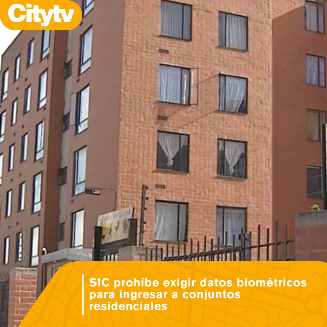 Citytv's tweet photo. #Seguridad | 🏨Los conjuntos residenciales no pueden exigir huella dactilar ni reconocimiento facial para permitir el ingreso de propietarios o residentes. Los detalles ➡️ https://t.co/deSFSg8sZG https://t.co/ttnZsHMJai