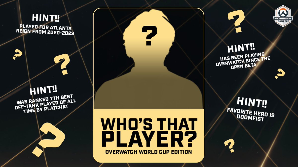OW_Esports's tweet photo. ❓❓ We're back for another round of "Who's That Player?" #OWWC2026 EDITION!

Comment with your guesses and we'll reveal the answer tomorrow! https://t.co/wAyp2CJYMC