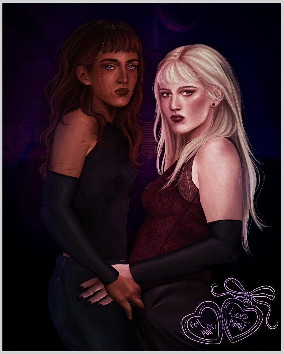 Maplefoxx_'s tweet photo. Art swap with the AMAZINGLY talented, perfect @livingbusydying 
Femdreil at Eden’s. Femdreil at Eden’s. LOOK at them!!! Bamb did too good, she’s too good. Thank you sm again I adore you 
#femdreil https://t.co/bVZxLQd8Ob