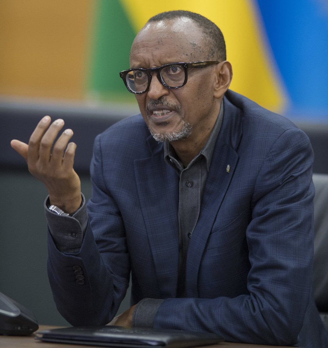 SGahamanyi's tweet photo. The killer of millions of Congolese is a hero and a victim of the genocide against the Tutsi. He was falsely made a hero by the UN as camouflage to easily kill millions while disguised as an angel! 

So what happens if an angel is killing you? Nobody believes in your pains, tears, sorrows, and agony! In fact, you could be portrayed as a killer since angels don't kill. 

Now you understand why there was a genocide in Rwanda in which Paul Kagame, a genocidaire, was celebrated!