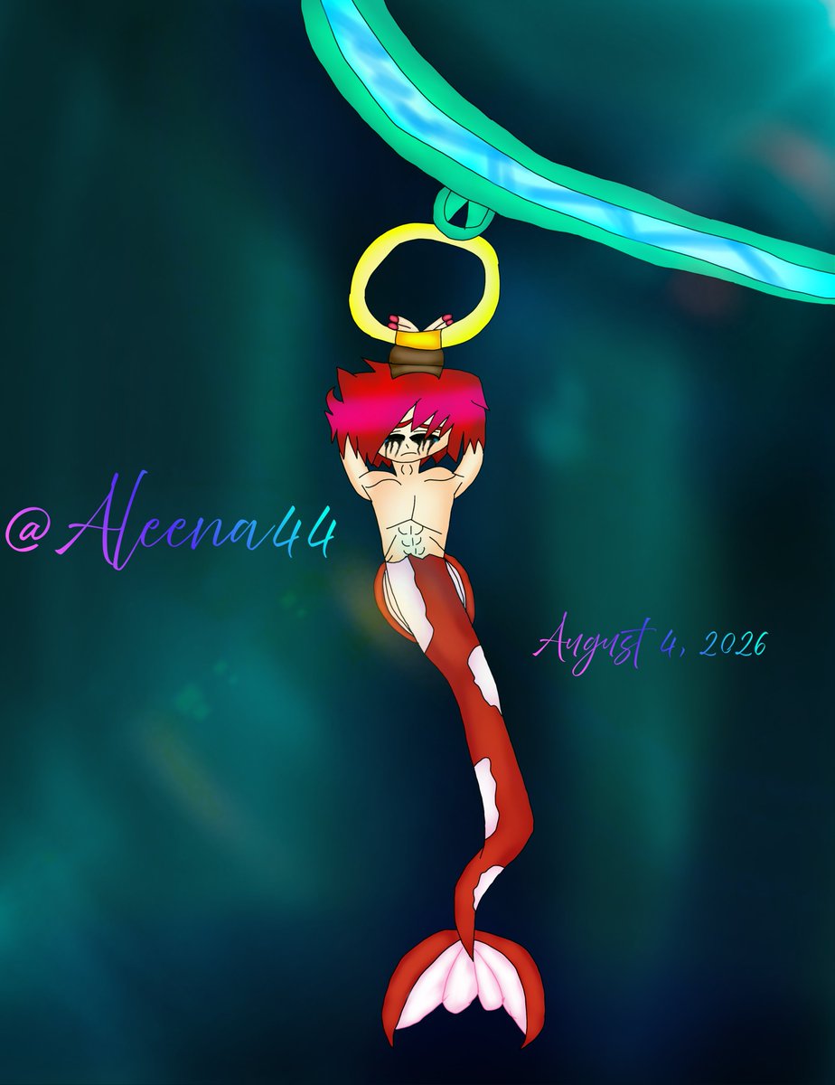 AleenaHoque's tweet photo. The Koi Who Was Kidnapped (2026) ππ£ #FireEmblem #guysindistress #Roy #koi #merman #kidnapped #SSBU #fanart https://t.co/FYxeD8ZR13