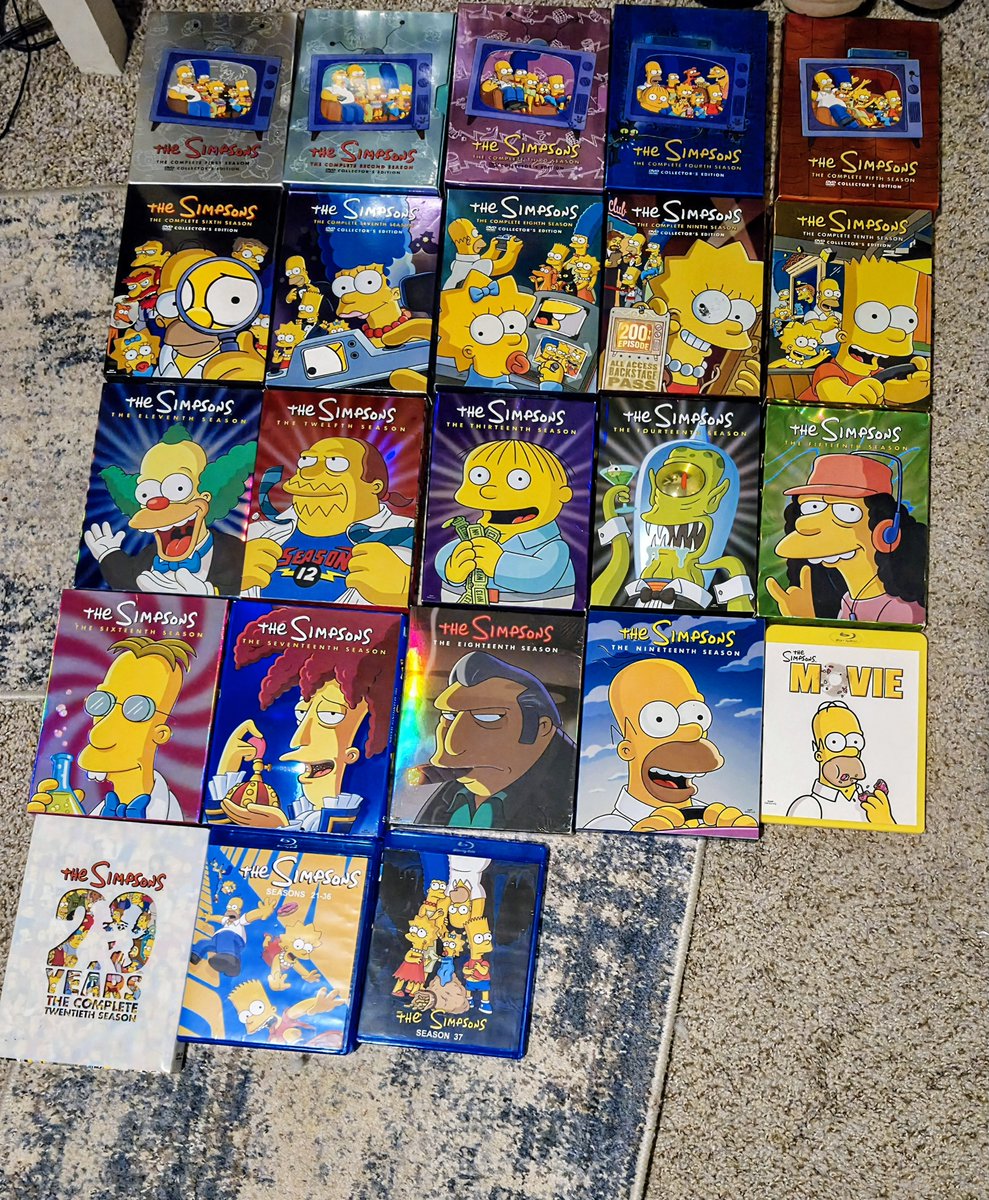 Cambone88's tweet photo. Physical media is 👑 💛

#TheSimpsonsGoats #TheSimpsons #SimpsonsForever https://t.co/6MBQG6FZVf