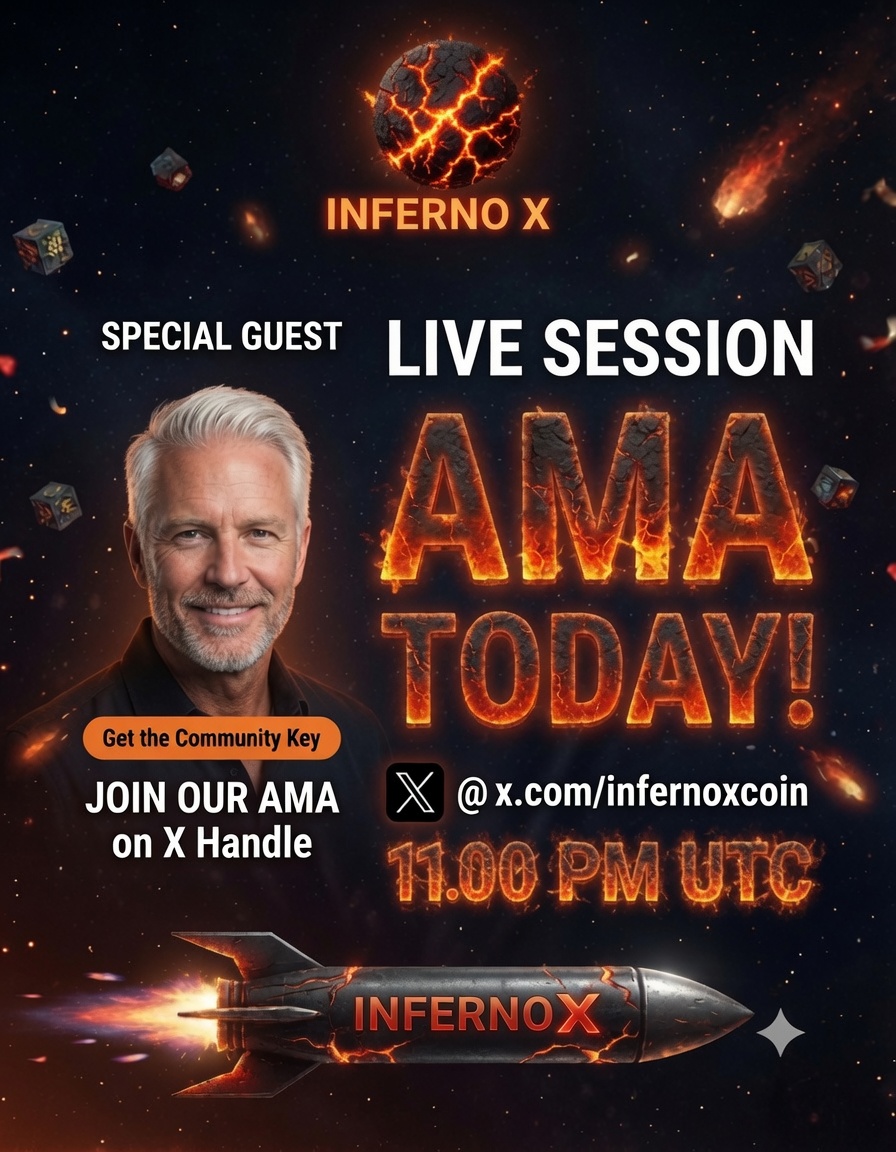InfernoXcoin's tweet photo. Get ready! We're going live soon! 
 #ama #infernox #cryptolovers #savetheplanet #INFX https://t.co/VmaZOqevO1