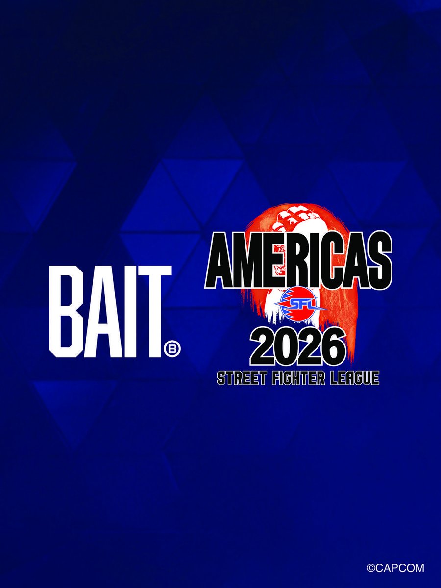 BAITme's tweet photo. BAIT is happy to announce we are in this year’s @capcomusa Street Fighter League (SFL) as a new team challenger. 😎

Stay tuned for our team roster announcement. 

 #streetfighterleague #capcom https://t.co/5dLEqhHWCi