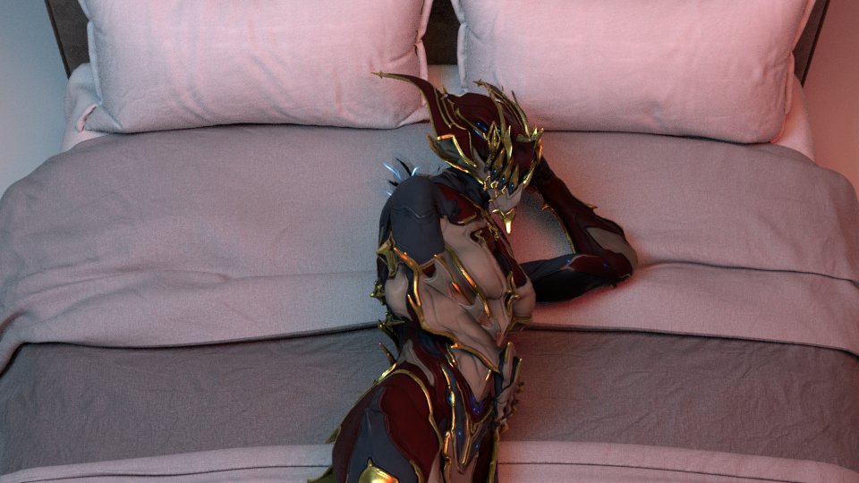 birbwashere's tweet photo. who let the dog sleep in the bed?
#warframe #blender https://t.co/X0M4gi1HpH