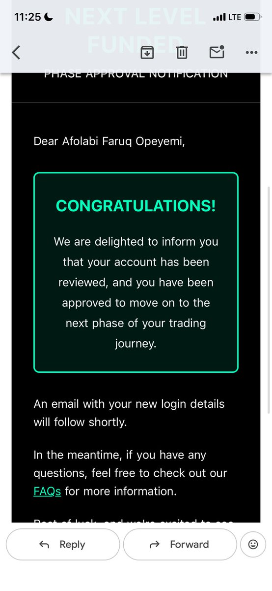 Obsessionu4t's tweet photo. I've had a great experience trading with @NextLvlFunded . Everything has been smooth, and they delivered exactly as promised. I received my trading credentials quickly, just as they said I would. Their support team is responsive and helpful whenever you need assistance. https://t.co/7zAFbkF8MB