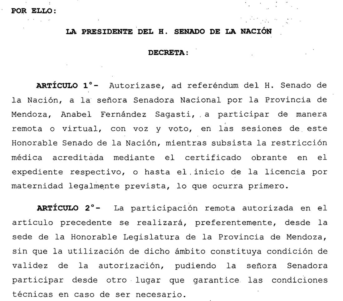 lucabassua's tweet photo. 🚨🚨🚨Senado.
Villarruel habilitó el voto electrónico de Anabel Fernández Sagasti. Lo definirá el pleno, pese a que el tema ni siquiera figura en el temario. https://t.co/fk6pZLJjhc