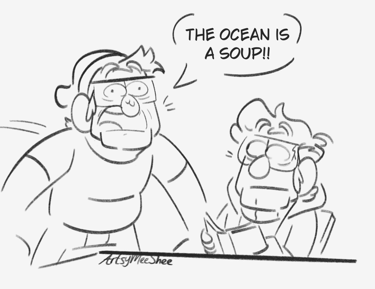 artsymeeshee's tweet photo. Ocean is soup (1/2)

#GravityFalls #gravityfallsfanart https://t.co/I7BPZ9rBBr