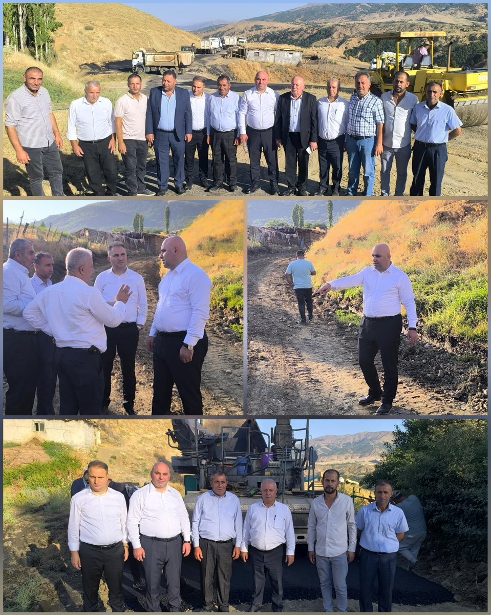 bitlismeclis's tweet photo. İl Genel Meclis Başkanımız Sn. Medet İLBARS (@medetilbars), Mutki İl Genel Meclis Üyelerimiz ve Mutki ilçe Özel İdare Müdürümüz ile birlikte Mutki ilçemizin Alıcık ve İkizler köy yollarında yürütülen BSK (Bitümlü Sıcak Karışım) asfalt çalışmalarını yerinde inceledi.

İncelemelerin ardından köy sakinlerimizle bir araya gelen Başkanımız, hemşehrilerimizin talep ve sorunlarını dinledi. Köylerimizin ulaşım konforunu artırmak adına gayretle çalışmaya devam ediyoruz.