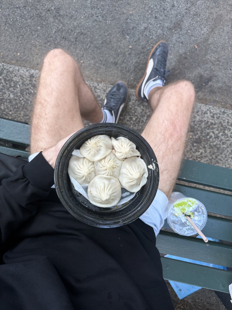 justsomeb0y's tweet photo. Eating dim sum in a park near China Town, this is peak NY https://t.co/yHcmMrDI7g