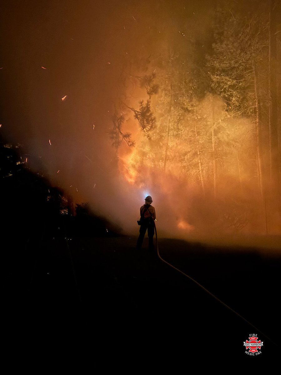 GigHarborFire's tweet photo. Over the weekend, GHFMO firefighters deployed to eastern WA as part of the South Puget Strike Team, working the Old Trails &amp; Autumn Lane Fires in Spokane. https://t.co/o1PUh4Tnqq