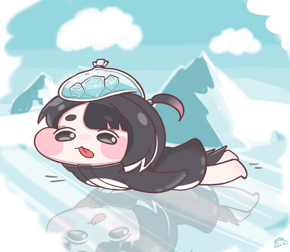 bluemomKidian's tweet photo. 슈웅~🐧🧊
#트릭컬 #Trickcal #トリッカル https://t.co/PPmFzRom4u
