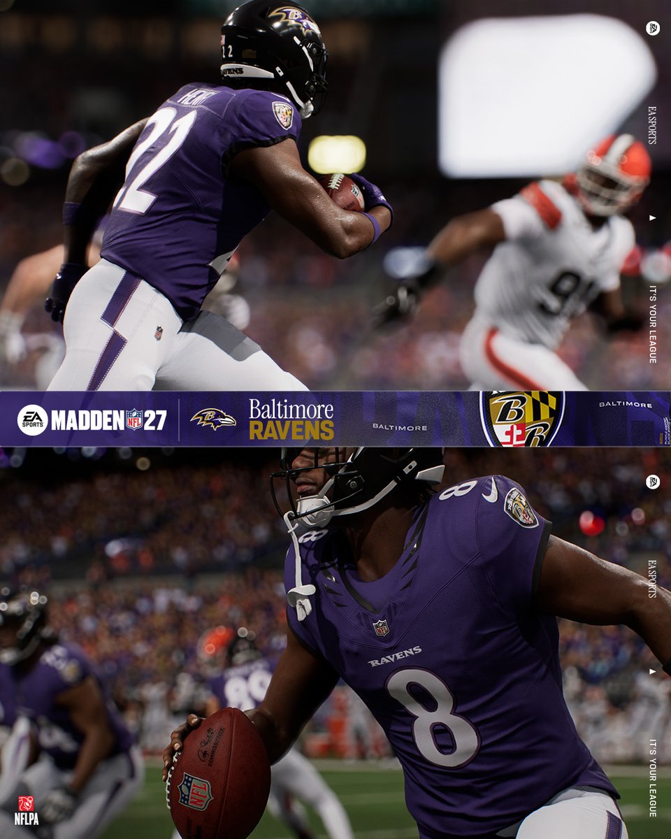 EAMaddenNFL's tweet photo. What's your favorite uniform in #Madden27? 

3-day early access starts 8/10: https://t.co/UyuZcgQHlv https://t.co/PTROuzqbLu